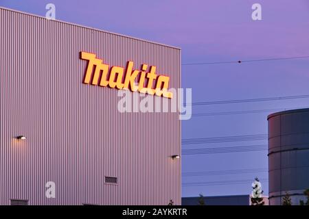 Ratingen, Germany July 26 2019: Headquarter building of Makita in Germany Stock Photo