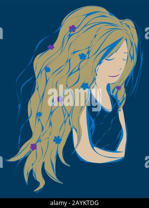 Cute pregnant woman in flowers. Pregnancy and motherhood. Carrying a baby. Flat  illustration with place under the text, as information for expectant Stock  Vector Image & Art - Alamy