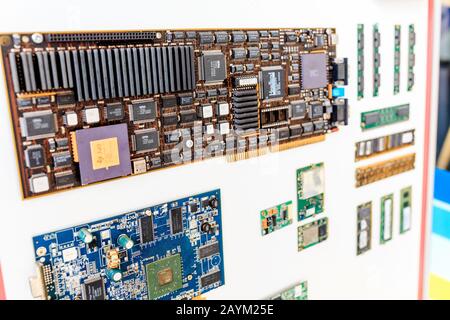 old VGA computer graphic card isolated on white background Stock Photo -  Alamy