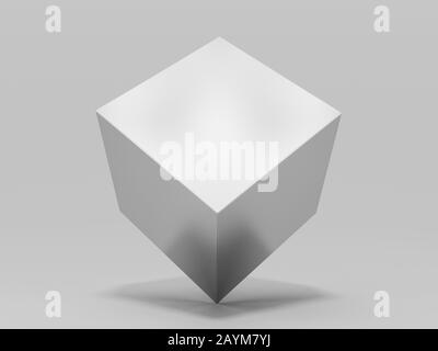 Design of abstract grey cubes, 3d rendering Stock Photo