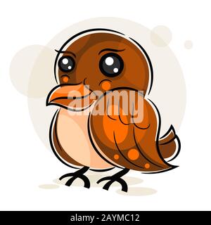Little Sparrow vector illustration for your design Stock Vector