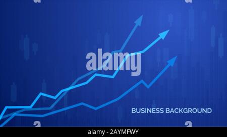 Financial graph chart. Business infographics background. Graph chart of stock market investment trading. Abstract analisys and statistic diagram. vect Stock Vector