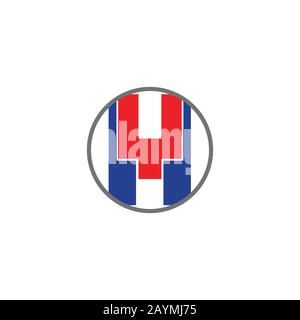 initial letter yh or hy logo vector design Stock Vector