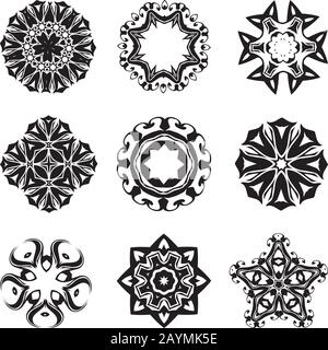 Collection of various creative graphics design vector elements Stock Vector