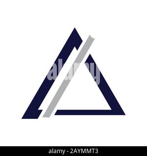 Initial letter ai or ia logo vector design template Stock Vector