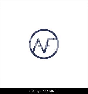 Initial letter af or fa logo design template Stock Vector