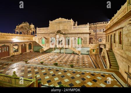 night shot of Mandir Palace, Jaisalmer, Rajasthan, India Stock Photo