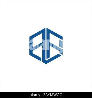 Initial letter af or fa logo design template Stock Vector