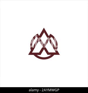 Initial letter af or fa logo design template Stock Vector