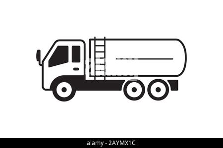 tanker truck illustration Stock Vector