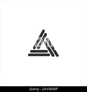 Initial letter af or fa logo design template Stock Vector