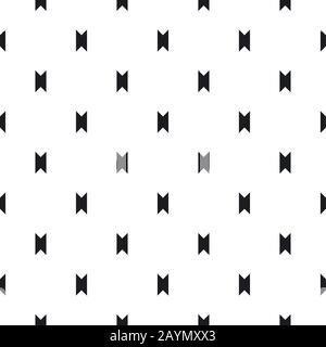 Simple repeatable texture. Abstract monochrome background with small angular figures, geometrical elements. Decorative print for wrapping paper, fabri Stock Vector