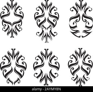 Collection of various creative graphics design vector elements Stock Vector