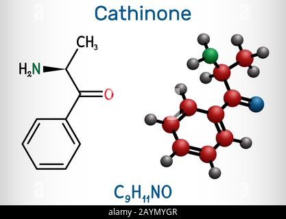 Cathonone Cathinone chemical formula. Cathinone chemical molecular structure ...