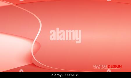 Vector design background. Creative abstract wave concept layout template. Stock Vector