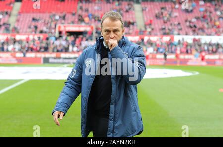 Cologne, Germany. 16th Feb, 2020. firo: 16.02.2020, football, 1.Bundesliga, season 2019/2020, 1.FC Cologne - FC Bayern Munich Bayern coach Hansi FLICK, before the game | usage worldwide Credit: dpa/Alamy Live News Stock Photo