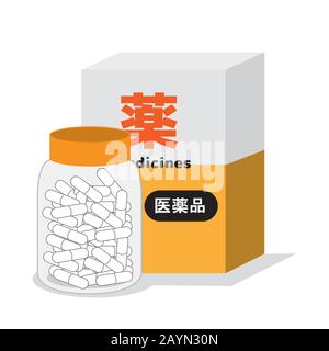 medicine / package illustration Stock Vector