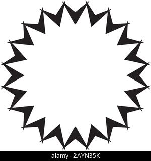 Creative geometric sun circle concept. rays out of arrows. Stock Vector illustration isolated on white background. Stock Vector