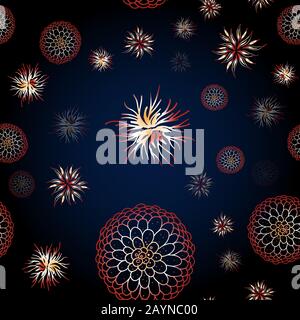 Seamless pattern of coronavirus microbes. Coronavirus 2019-nCoV. Colorful simple line elements from a medical concept. Editable vector stroke microbe. Stock Vector