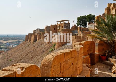 city wall of Jaisalmer, Rajasthan, India Stock Photo