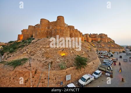 city wall of Jaisalmer, Rajasthan, India Stock Photo