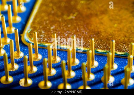 Close up of a retro CPU Stock Photo