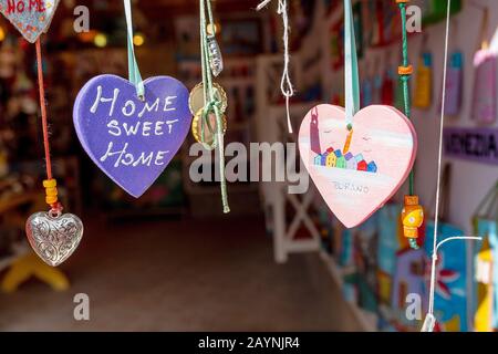 24 OCTOBER 2018, BURANO, VENICE, ITALY: home sweet home souvenir in the shop Stock Photo