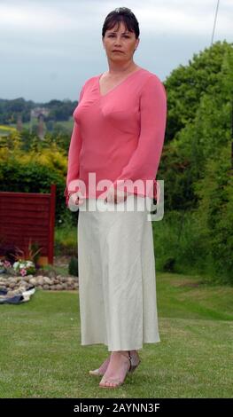 Linda Lepetit a former neighbour of Hungerford murderer Michael Ryan pictured at her new home in 2004. Stock Photo