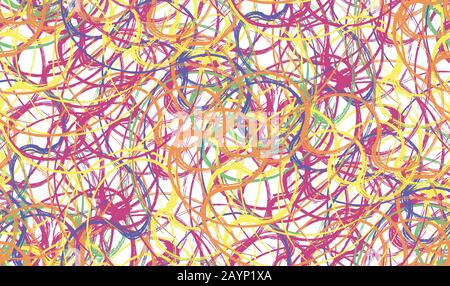 Seamless abstract swirl colorful pattern. psychedelic background Stock Photo