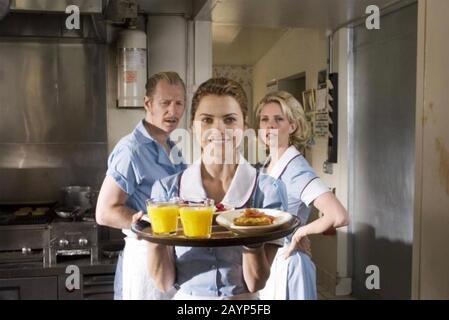 WAITRESS 2007 20th Century Fox film with from left: Lew Temple, Keri Russell, Cheryl Hines Stock Photo