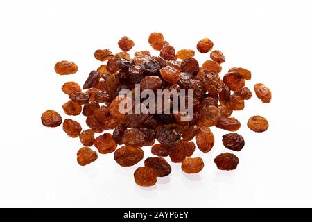 Raisins isolated on white background Stock Photo