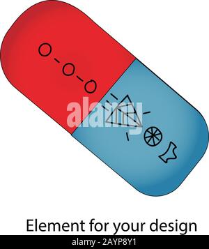 Eraser for a pencil. Paper cleaning. Stationery. School supplies. vector illustration on a white background. Element for your design.. Stock Vector