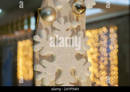 Christmas toys and paraphernalia for the Christmas tree Stock Photo