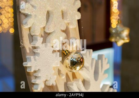 Christmas toys and paraphernalia for the Christmas tree Stock Photo