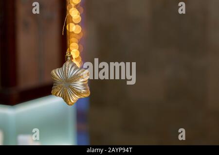 Christmas toys and paraphernalia for the Christmas tree Stock Photo