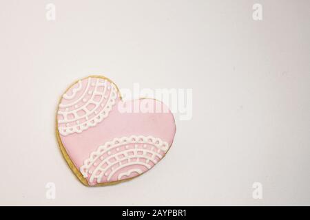 Heart-shaped sugar cookies Stock Photo