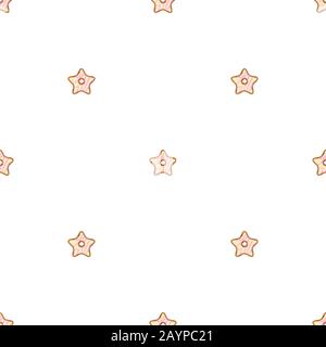 Illustration on theme big set identical biscuit, kit colorful pastry cookie. Cookie consisting of collectible natural tasty food biscuit, pastry acces Stock Vector