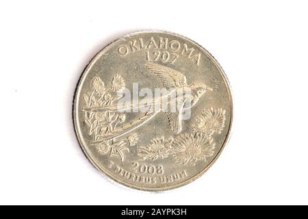 Oklahoma State Quarter Stock Photo