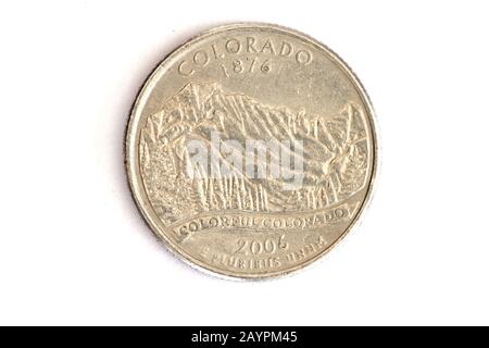 Colorado State Quarter Stock Photo