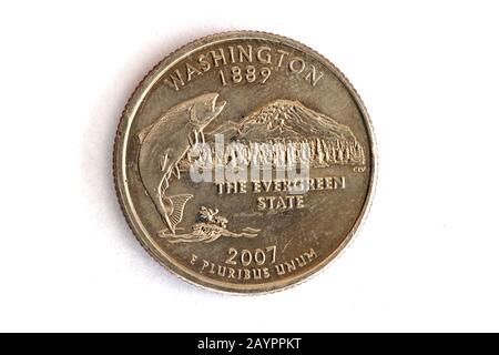 Washington State Quarter Stock Photo