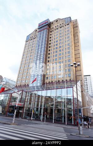 Tall Modern Building Of Malm Scandic Hotel Or Accommodation High tall-modern-building-of-malm-scandic-hotel-or-accommodation-high