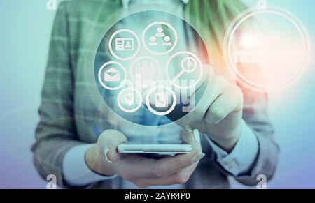Handwriting text writing Vpn Technology. Conceptual photo programming that creates a safe and encrypted connection Stock Photo
