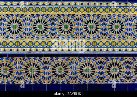 Pattern of decorative mosaic with vibrant colors for creativity backgrounds Stock Photo