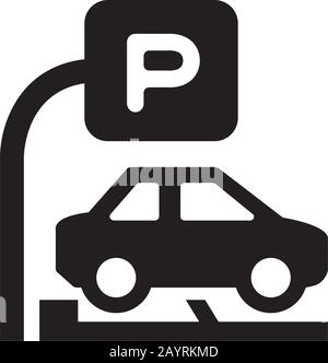 paid parking icon Stock Vector