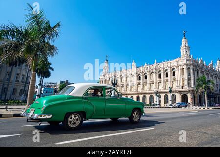 November 27, 2019, Havana, Cuba. The Great Theatre of Havana, in Havana, Cuba.The theatre has been home to the Cuban National Ballet Stock Photo