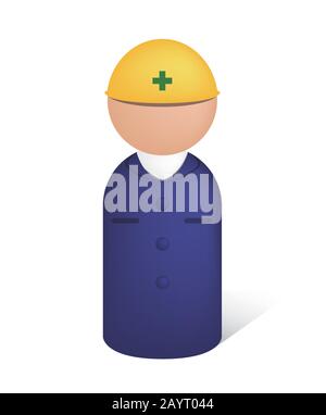 construction worker icon Stock Vector