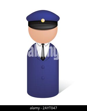 police man icon Stock Vector