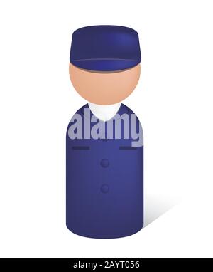 factory worker / officer icon Stock Vector