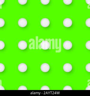 Golf sport seamless pattern. Stock Vector