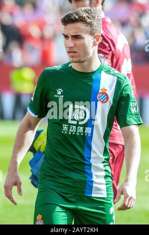 SEVILLA, 16-02-2020. Primera Division Spanish League. LaLiga. Estadio Ramon Sanchez-Pizjuan. Adrià Pedrosa (RCD Espanyol) during the game Sevilla FC - RCD Espanyol de Barcelona. Stock Photo